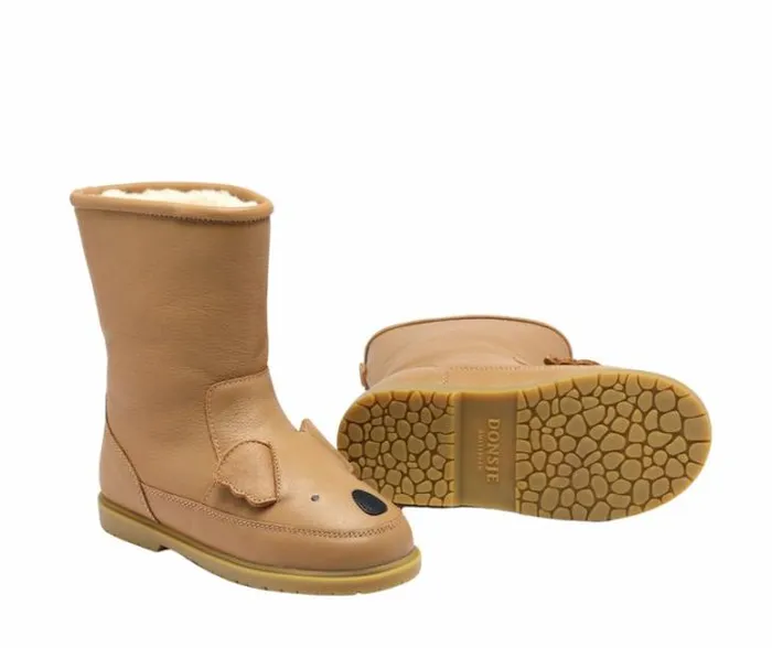 Donsje Amsterdam Animal Styles Boys Wadudu Classic Boots Truffle Leather