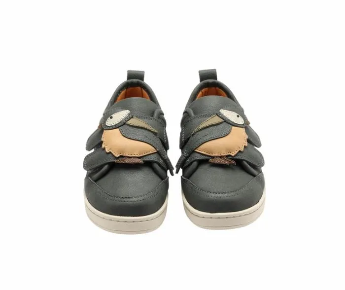 Donsje Amsterdam Animal Styles Girls Kien Sneakers Petrol Leather