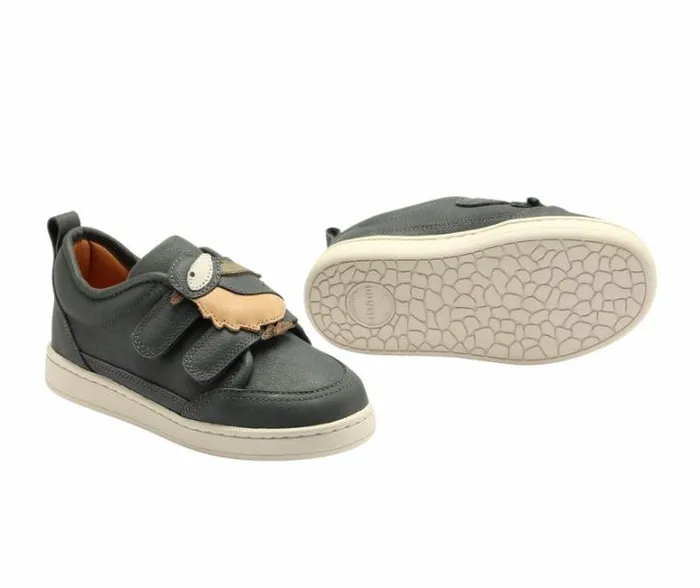 Donsje Amsterdam Animal Styles Girls Kien Sneakers Petrol Leather