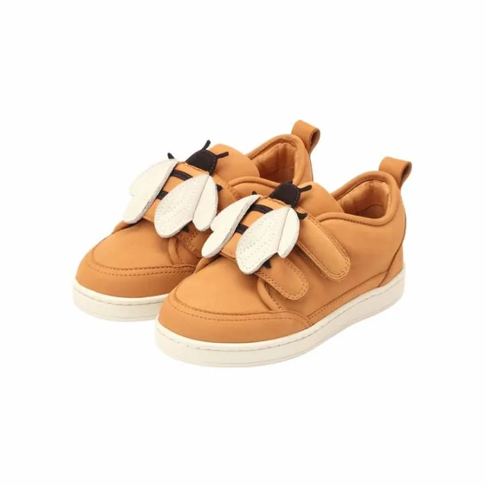 Donsje Amsterdam Animal Styles Girls Kien Sneakers Toffee Nubuck