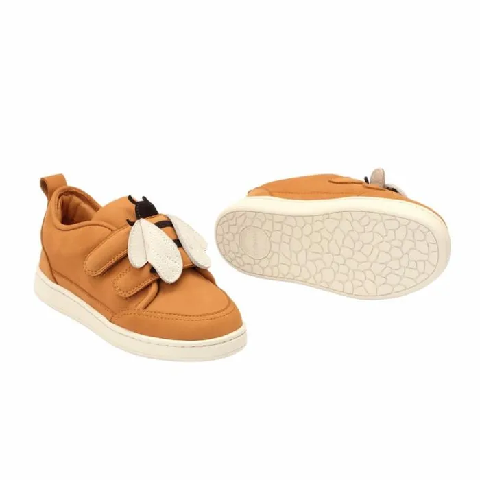 Donsje Amsterdam Animal Styles Girls Kien Sneakers Toffee Nubuck