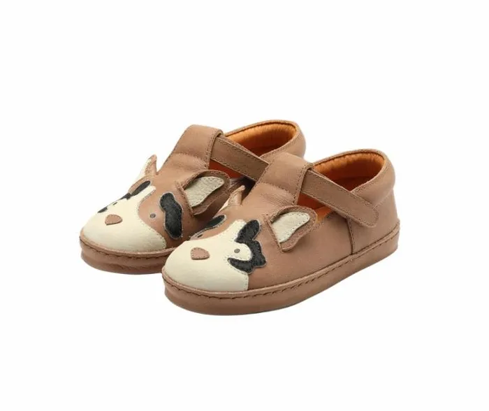 Donsje Amsterdam Animal Styles Girls Xan Exclusive Shoes Hazelnut Leather