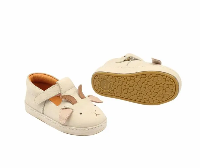 Donsje Amsterdam Animal Styles Girls Xan Special Shoes Cream Betting Leather
