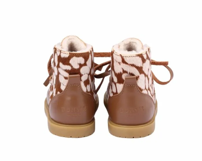 Donsje Amsterdam Ankle Boots Girls Buddy Exclusive Brown Spotted Cow Hair