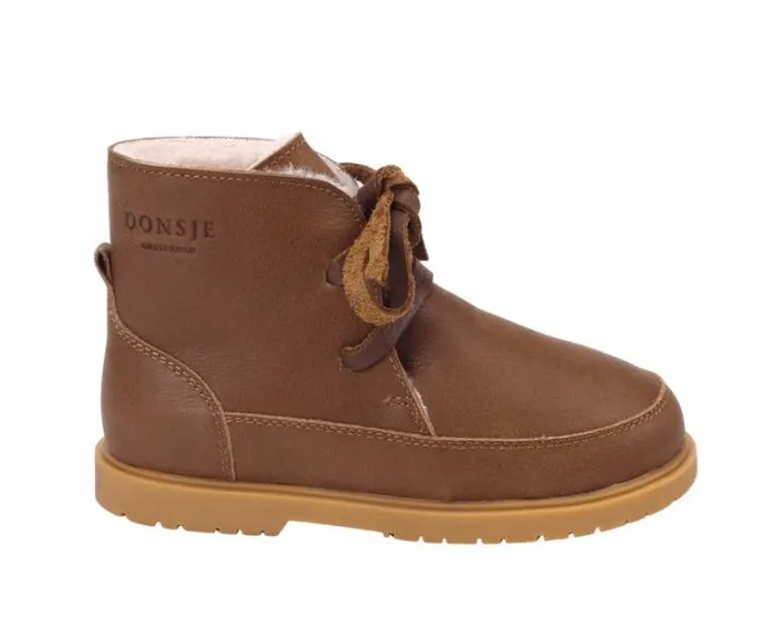 Donsje Amsterdam Ankle Boots Girls Buddy Forest Green Leather