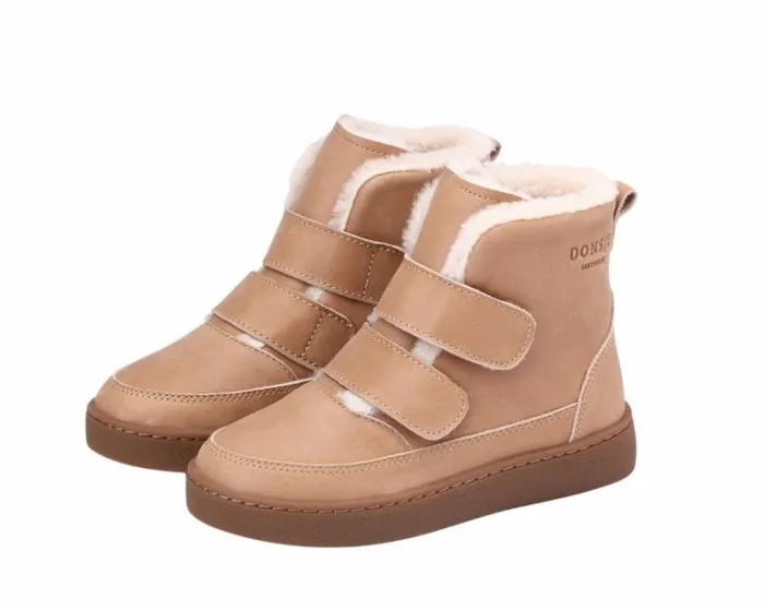 Donsje Amsterdam Ankle Boots Girls Clenn Boots Beige Leather