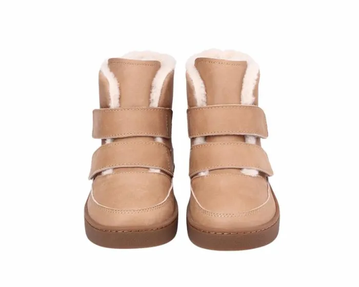 Donsje Amsterdam Ankle Boots Girls Clenn Boots Beige Leather