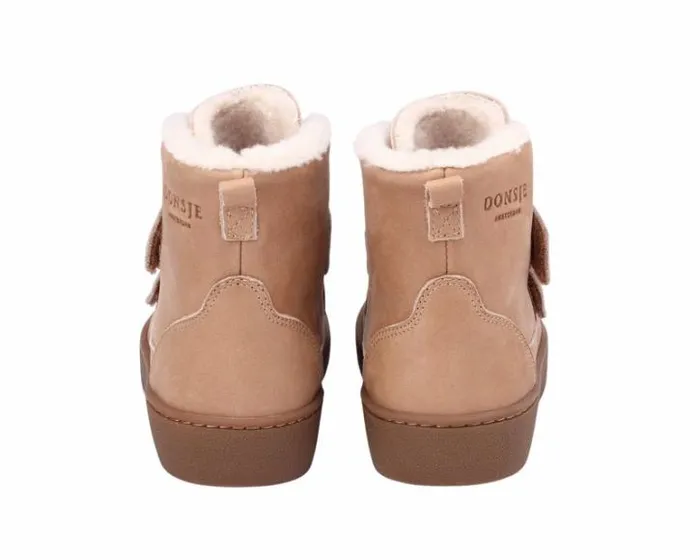 Donsje Amsterdam Ankle Boots Girls Clenn Boots Beige Leather