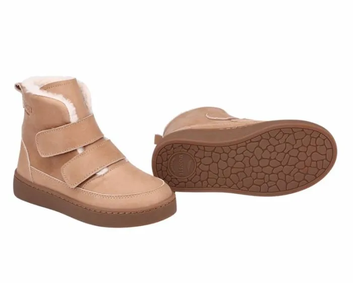 Donsje Amsterdam Ankle Boots Girls Clenn Boots Beige Leather