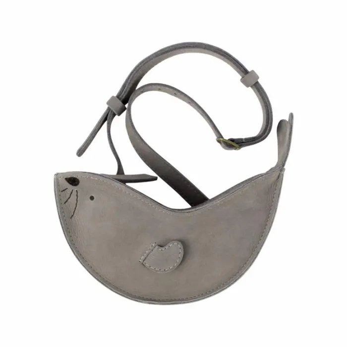 Donsje Amsterdam Backpacks and Purses Girls Bello Bum Bag Grey Nubuck