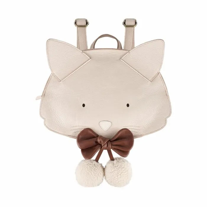 Donsje Amsterdam Backpacks and Purses Girls Fammy Schoolbag Powder Metallic Nubuck