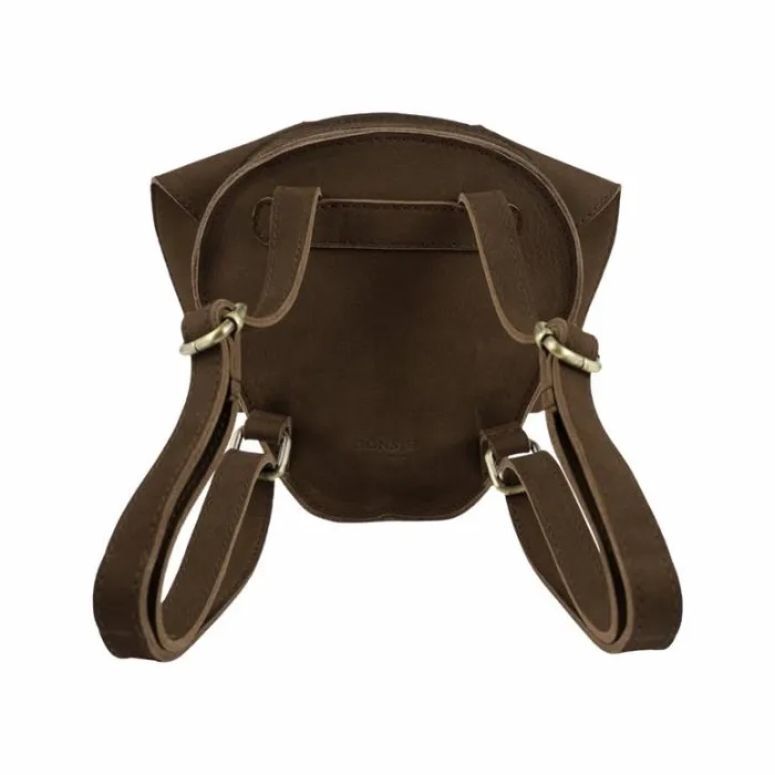 Donsje Amsterdam Backpacks and Purses Girls Kapi Exclusive Backpack Black Spotted Cow Hair