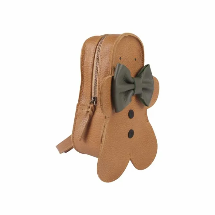 Donsje Amsterdam Backpacks and Purses Girls Kliff Backpack Toast Grain Leather