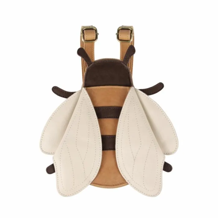 Donsje Amsterdam Backpacks and Purses Girls Mur Backpack Camel Classic Leather