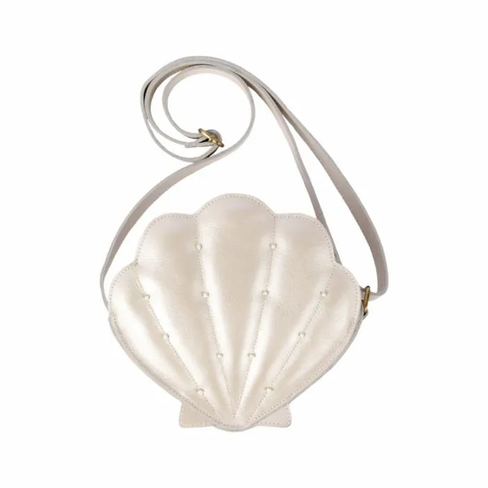 Donsje Amsterdam Backpacks and Purses Girls Shelly Shoulderbag Off White Metallic Leather Donsje Amsterdam Backpacks and Purses Girls Shelly Shoulderbag Off White Metallic Leather