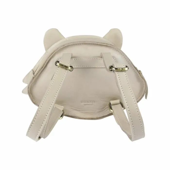 Donsje Amsterdam Backpacks Boys Kapi Special Backpack Ivory Classic Leather