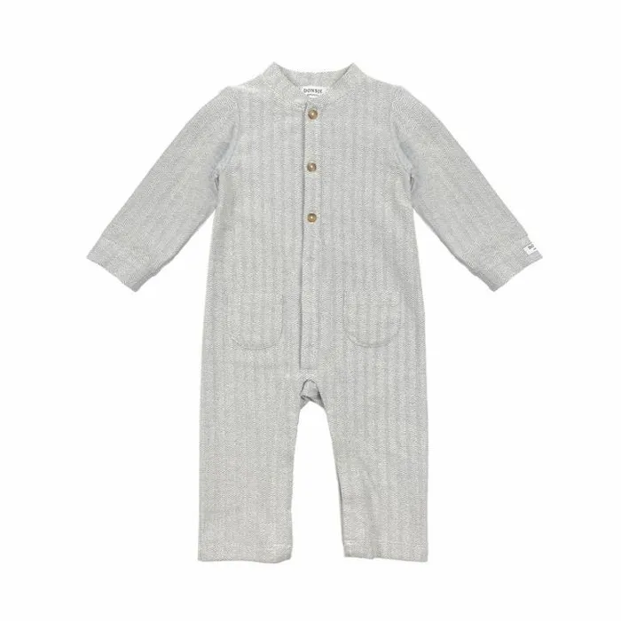 Donsje Amsterdam Bodysuits and Playsuits Baby Bobian Jumpsuit White Sand Melange