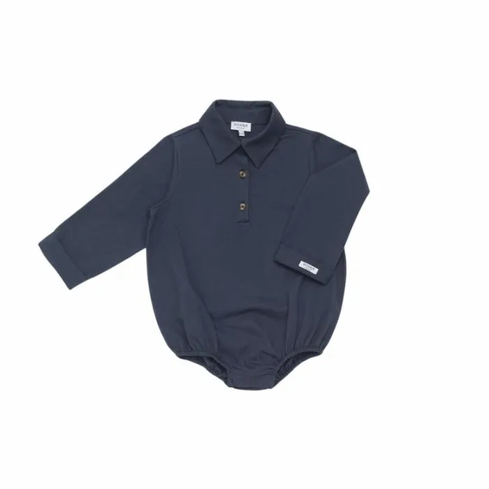 Donsje Amsterdam Bodysuits and Playsuits Baby Frimml Romper Blue Marine
