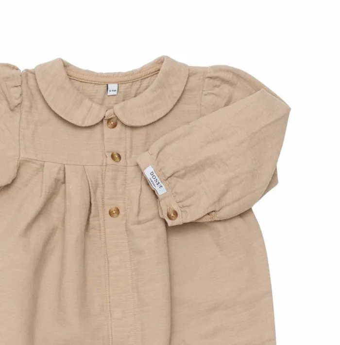 Donsje Amsterdam Bodysuits and Playsuits Baby Nanieke Onesie Rose Mocha