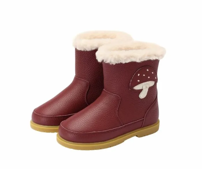 Donsje Amsterdam Boots Boys Dusk Burgundy Leather