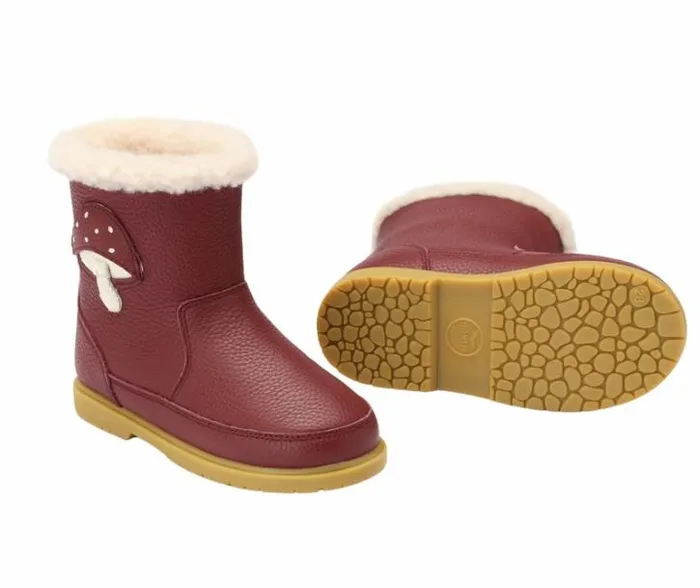 Donsje Amsterdam Boots Boys Dusk Burgundy Leather
