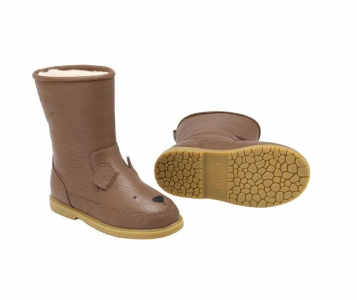 Donsje Amsterdam Boots Boys Wadudu Classic Boots Cognac Leather