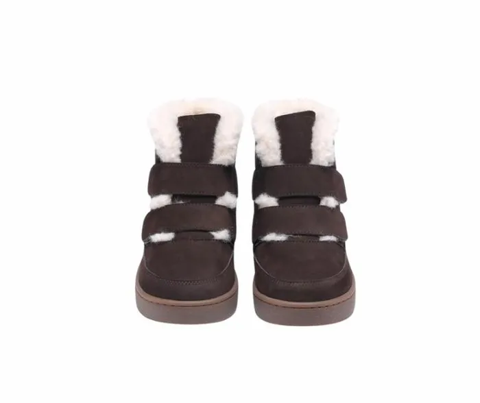 Donsje Amsterdam Boots Girls Clenn Boots Dark Brown Nubuck