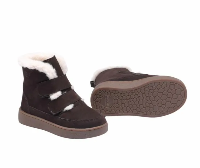 Donsje Amsterdam Boots Girls Clenn Boots Dark Brown Nubuck