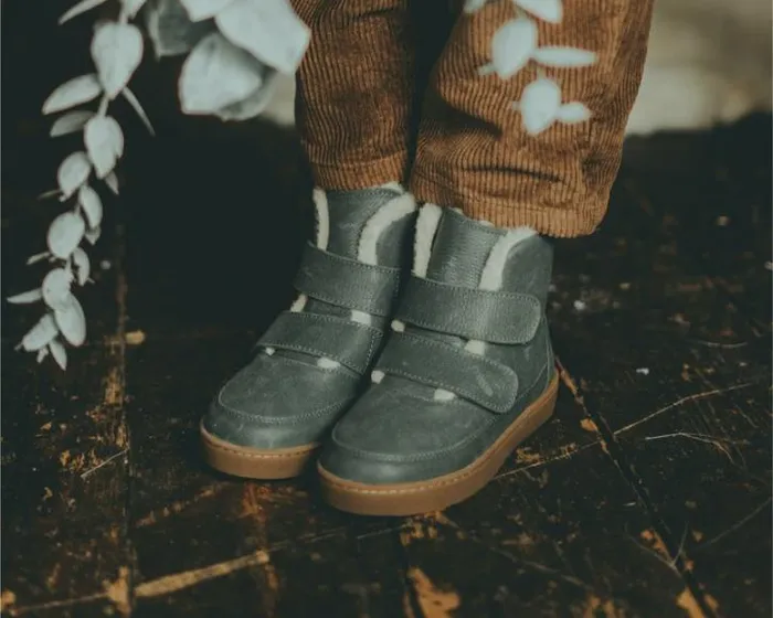 Donsje Amsterdam Boots Girls Clenn Boots Petrol Leather