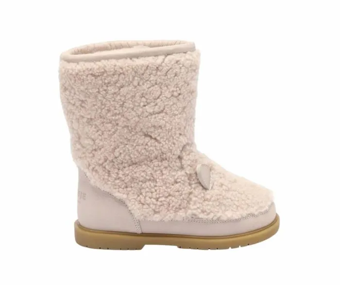 Donsje Amsterdam Boots Girls Irfi Lavender Curly Sheep Wool