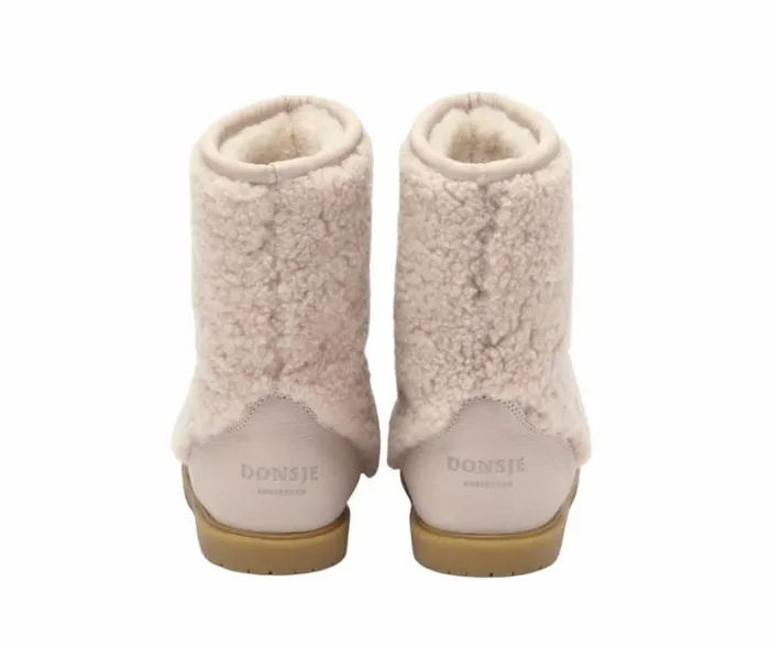 Donsje Amsterdam Boots Girls Irfi Lavender Curly Sheep Wool