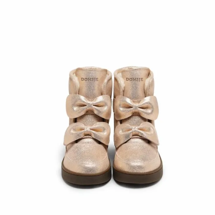 Donsje Amsterdam Boots Girls Isa Exclusive Boots Powder Metallic Leather