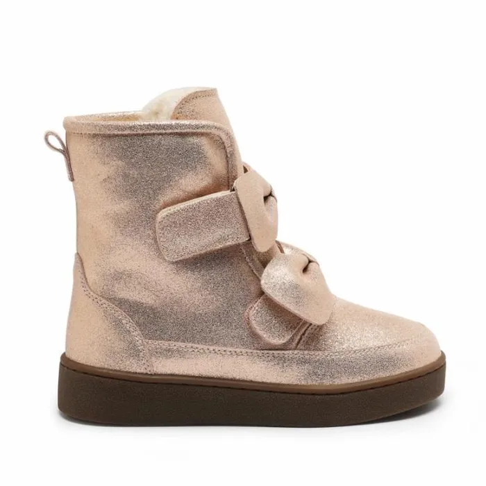 Donsje Amsterdam Boots Girls Isa Exclusive Boots Powder Metallic Leather
