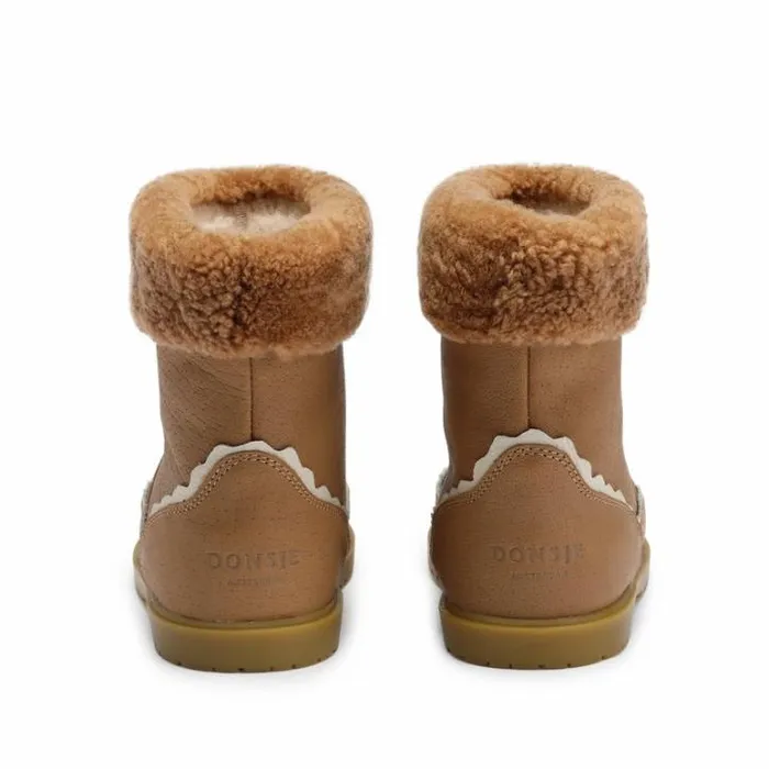 Donsje Amsterdam Boots Girls Pleun Boots Beige Leather