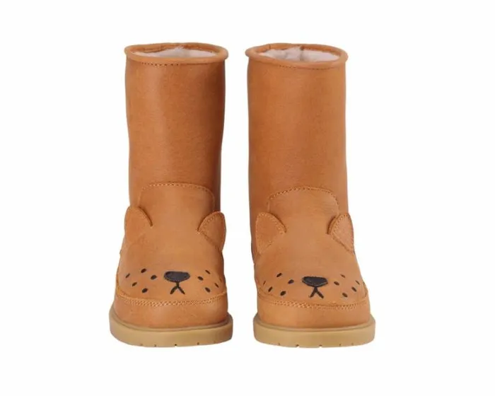 Donsje Amsterdam Boots Girls Wadudu Classic Boots Caramel Leather