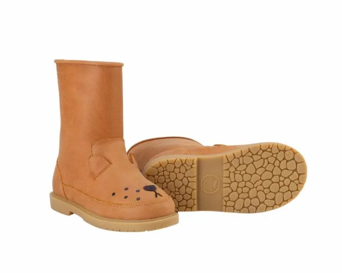 Donsje Amsterdam Boots Girls Wadudu Classic Boots Caramel Leather