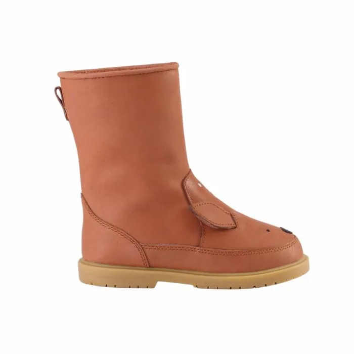 Donsje Amsterdam Boots Girls Wadudu Classic Boots Walnut Leather