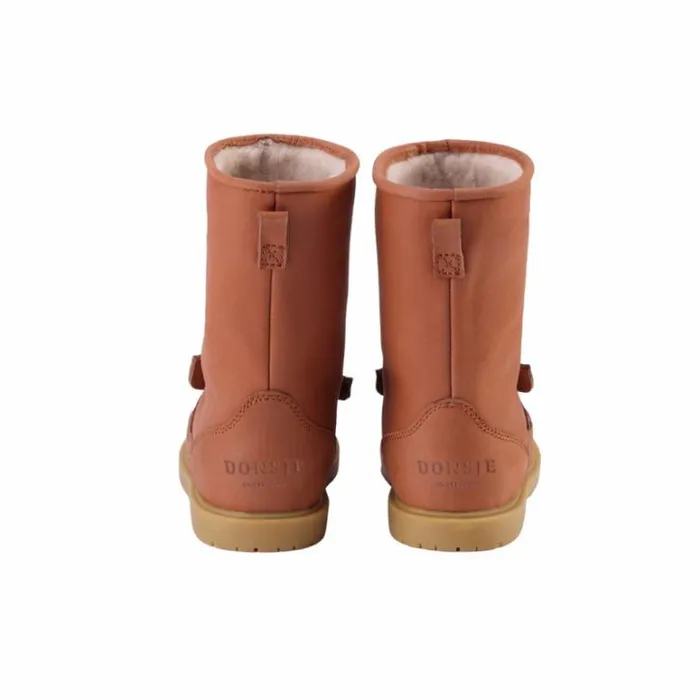 Donsje Amsterdam Boots Girls Wadudu Classic Boots Walnut Leather