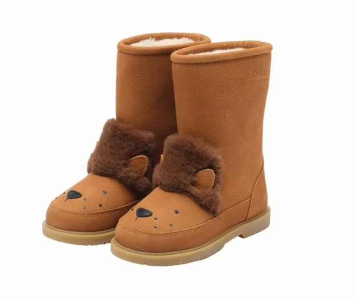Donsje Amsterdam Boots Girls Wadudu Exclusive Boots Camel Betting Leather
