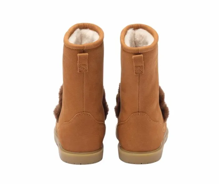 Donsje Amsterdam Boots Girls Wadudu Exclusive Boots Camel Betting Leather