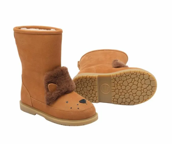 Donsje Amsterdam Boots Girls Wadudu Exclusive Boots Camel Betting Leather