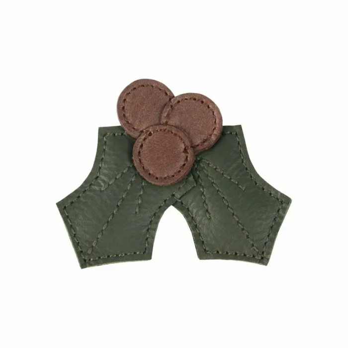 Donsje Amsterdam Clips Boys Wonda Hairclip Olive Leather