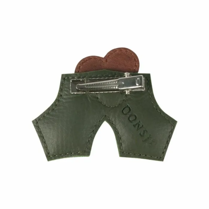 Donsje Amsterdam Clips Boys Wonda Hairclip Olive Leather