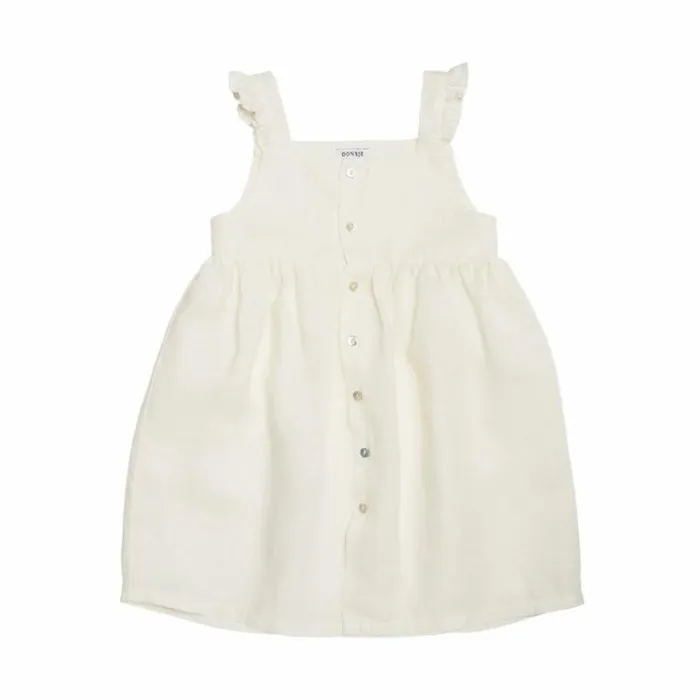 Donsje Amsterdam Dresses and Skirts Girls Floor Linen Dress Soft Lily