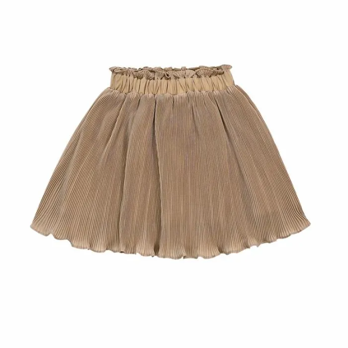 Donsje Amsterdam Dresses and Skirts Girls Plose Skirt Sand