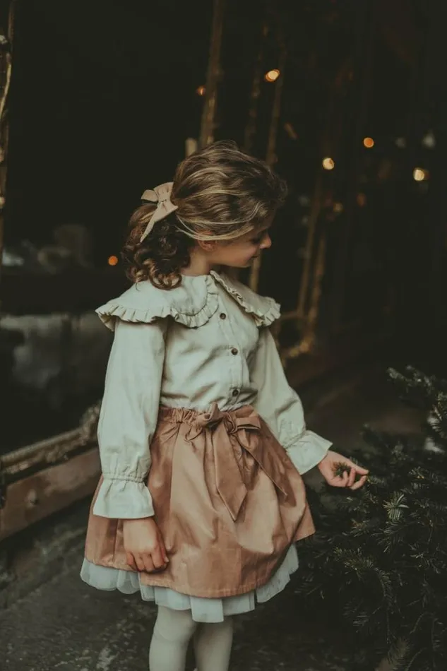 Donsje Amsterdam Dresses and Skirts Girls Steef Skirt Silvery Walnut