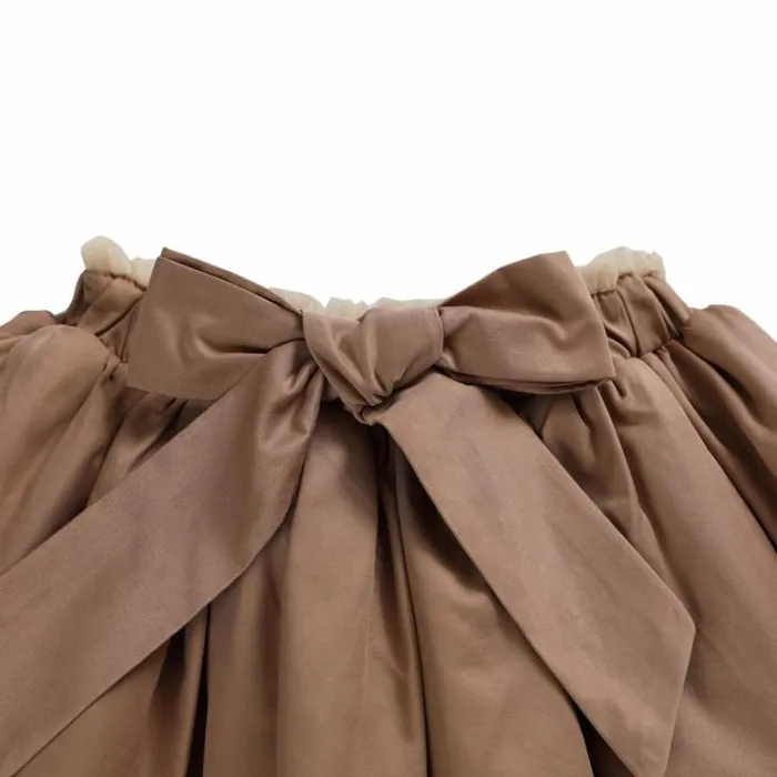 Donsje Amsterdam Dresses and Skirts Girls Steef Skirt Silvery Walnut