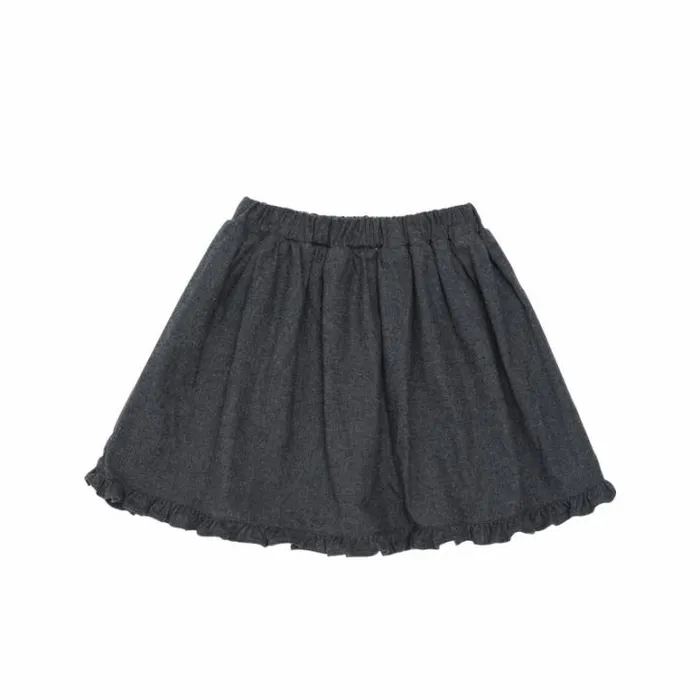 Donsje Amsterdam Dresses and Skirts Girls Toddi Skirt Cloudy Grey