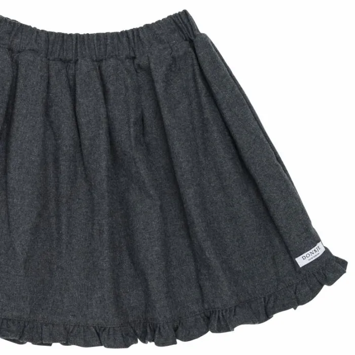 Donsje Amsterdam Dresses and Skirts Girls Toddi Skirt Cloudy Grey