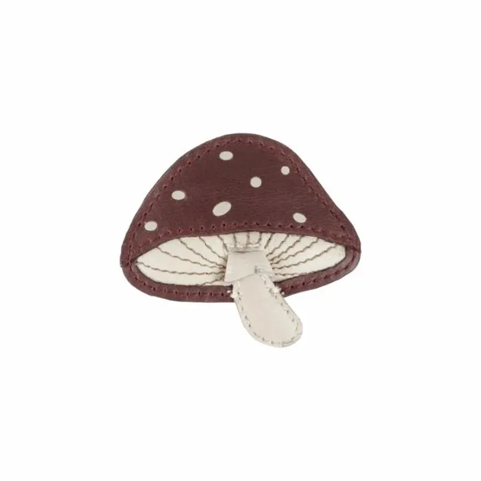 Donsje Amsterdam Hair Accessories Girls Forest Clip Burgundy Classic Leather